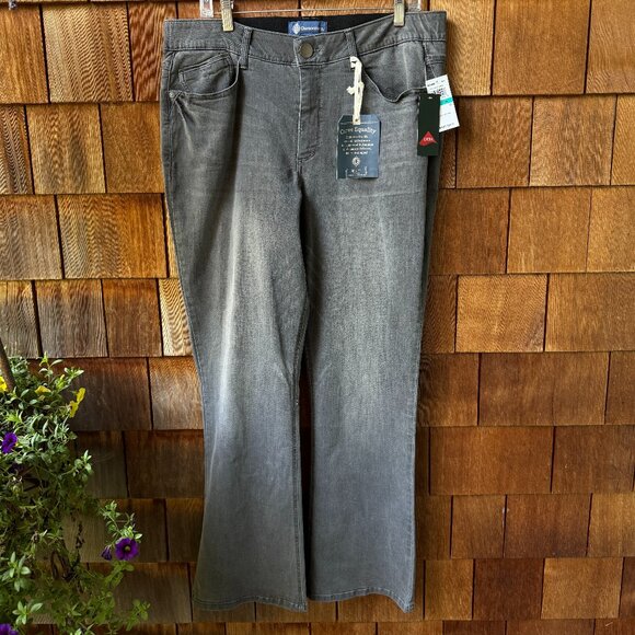 NWT DEMOCRACY Charcoal ABsolution Itty Bitty Boot Stretch Jean in Women's 16 - Picture 1 of 12